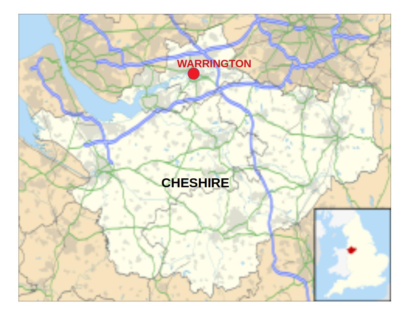 Warrington Railway Map